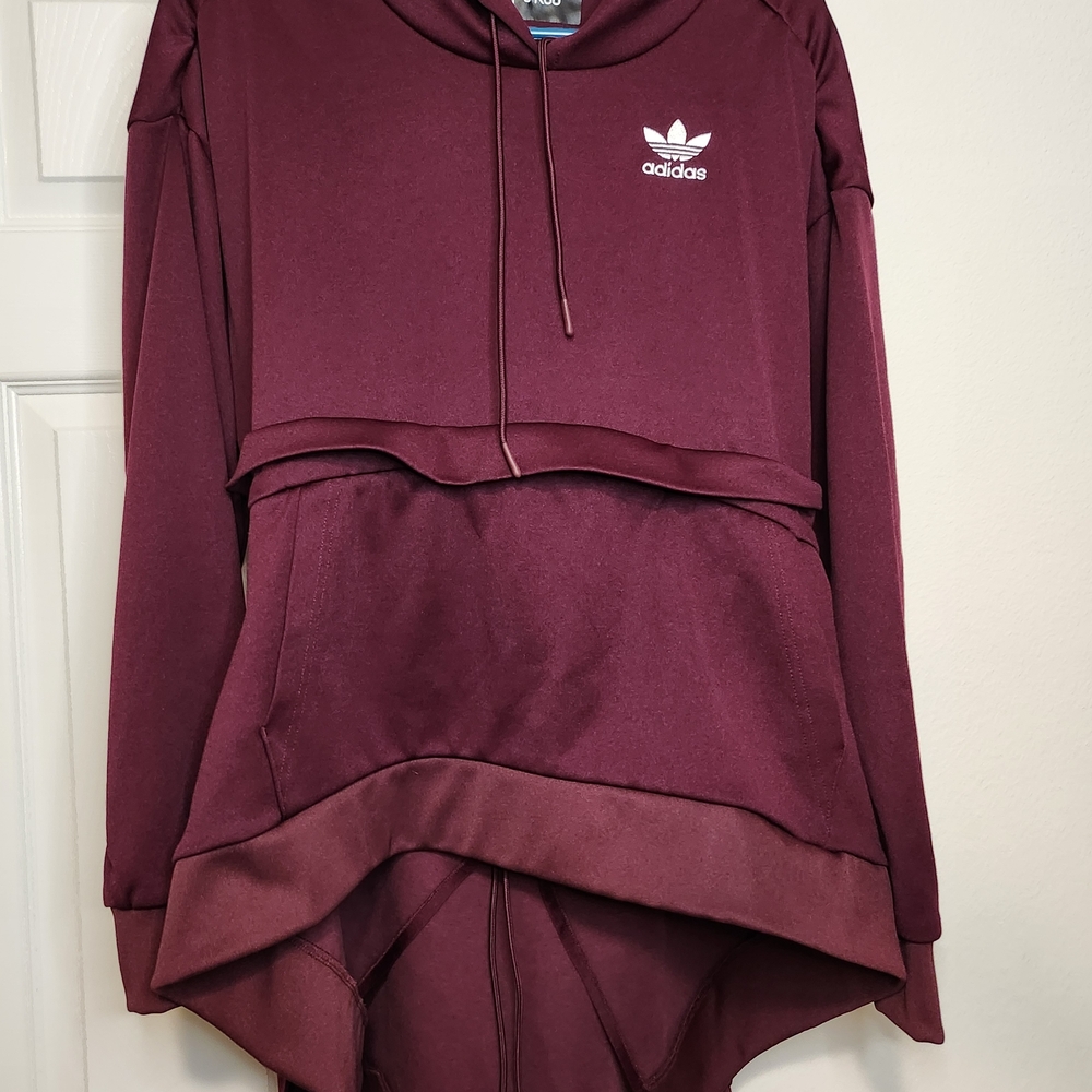Adidas x J Koo Collab Burgundy Hoodie